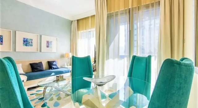 Luxurious 1bedroom in Damac Maison Signature, Забронировать Отель Дубай Эмират Дубай, рядом с Дубайский аквариум
