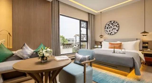 Капсула с видом на внутренний двор Dongyueli Hotel (Shaoxing Downtown Area Cangqiao Straight Street)