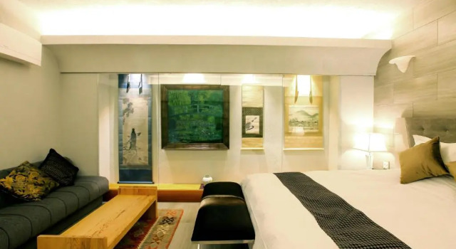 Двухместный номер Deluxe с видом на реку Luxury Condo Shikine An Gion Shirakawa