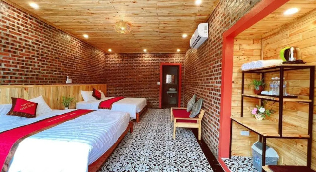 Семейный номер Standard с видом на сад Tam Coc Green Garden Bungalow