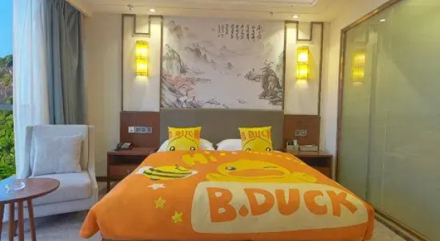 Семейный тент Yumawan Hot Spring Hotel (Anshunxi High-Speed Railway Station Olympic Sports Center)