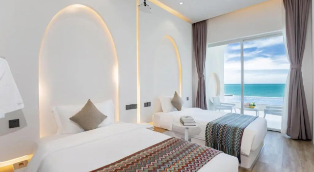 Двухместный номер Standard с видом на бассейн That sea in Sanya The sea infinity pool designer Meisu