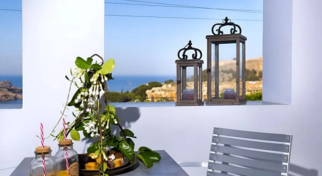 Номер Standard с балконом и с видом на горы Lindos Portes Suites
