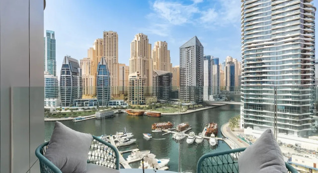 Апартаменты 1 BR With Stunning 180 Marina View