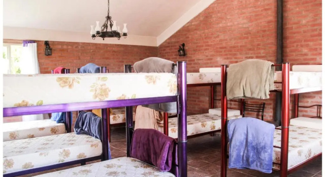 Кровать в общем номере El Camino Hostel