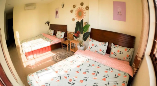 Четырёхместный номер Standard с балконом Hệ thống MylaHome - Chi nhánh Ks Kim Châu