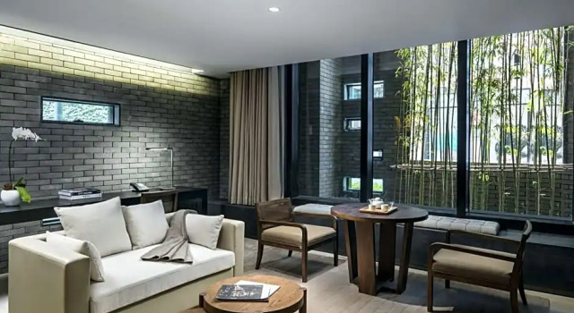 Люкс с видом на сад Upper House Chengdu