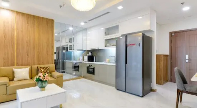 Люкс c 1 комнатой с видом на город Vinhomes Central Park By Sys Home