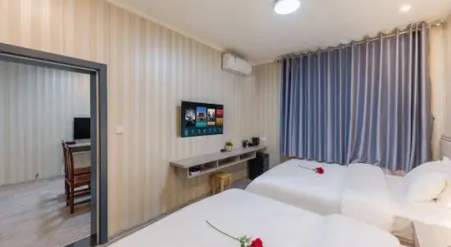 Двухместный люкс Deluxe Floral Hotel·Light and Shadow Poet Chuangcheng Cottage (Changting Ancient City Store)