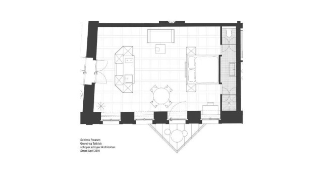 Студия с балконом Schloss Prossen
