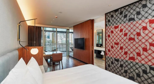 Двухместный номер с балконом и с видом на гавань Park Hyatt Auckland