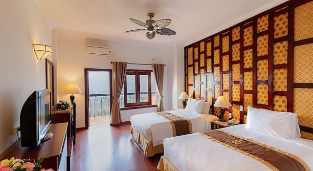 Двухместный номер Deluxe с балконом Chau Long Sapa 2 Hotel