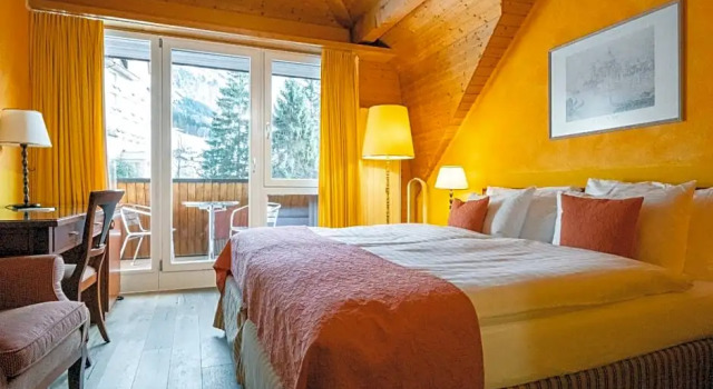 Номер Superior с балконом Hotel Silberhorn - Residences & Spa Wengen