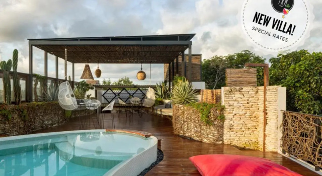 Вилла Mamazul Tulum Townhouse with chef & rooftop pool 6BR 12 people