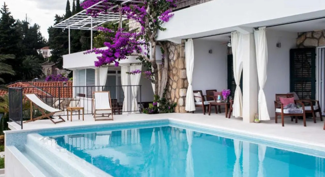 Апартаменты с 2 комнатами с балконом и с видом на море Apartments Villa Mirjana
