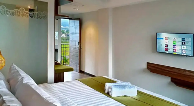 Superior Casal quarto varanda e com vista para a cidade The Batu Villas