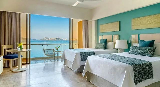 Четырёхместный номер Deluxe с видом на океан Grand Hotel Acapulco