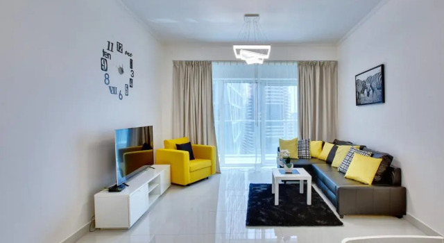 Ultra Modern 1BD in Damac Heights Dubai Marina, Забронировать Апартаменты/квартира Дубай-Марина , рядом с Jumeirah Palm Tram Station
