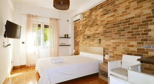 A modern rustic cosy apartment