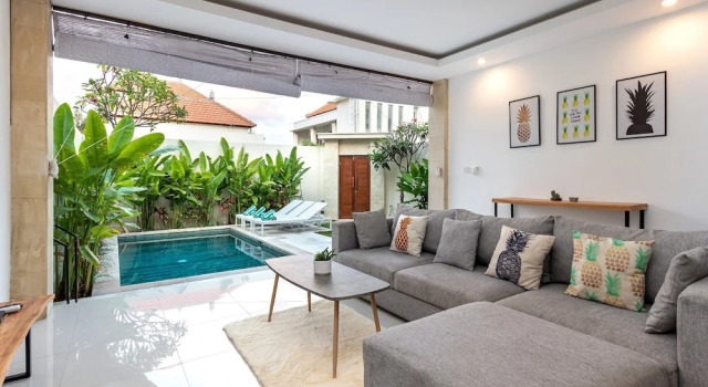 Villa Pineapple Seminyak, Rezervovat Vila Chaty v Bali, Chalupa