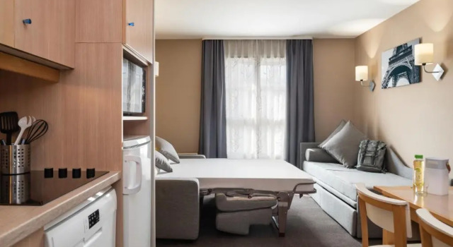 Апартаменты c 1 комнатой Aparthotel Adagio Val dEurope près de Disneyland Paris
