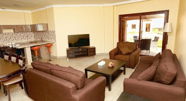 Шале с 3 комнатами с видом на бассейн Aquamarine Kuwait Resort