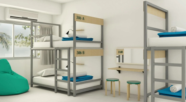 Кровать в общем номере iRest Ao Nang Hostel