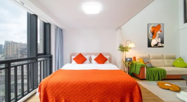 Люкс с 3 комнатами Yijianfang Warm Residence Serviced Apartment