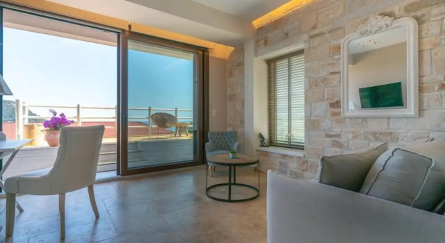 Люкс Deluxe c 1 комнатой с видом на море Agorastos Suites
