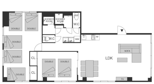 INOVE VILLA OSAKA -118 sqm , 2 Bedrooms , 7 Double Beds , Max 14 ppl- Great Access to USJ & Namba, Забронировать Вилла Отели в центре Осаки, в центре