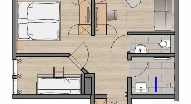 Четырёхместный номер Standard с 2 комнатами Pflugwirts Hotel und Gasthaus