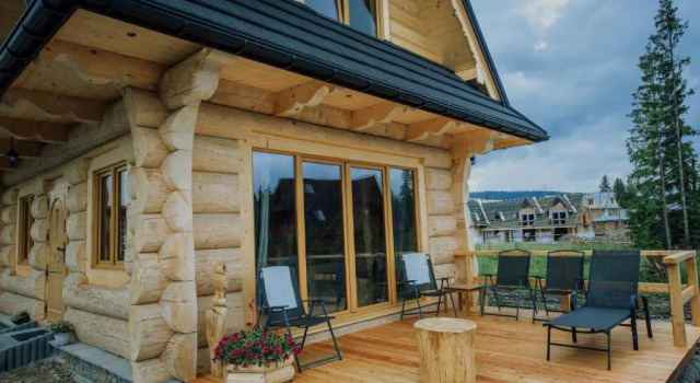 Шале c 1 комнатой DOMEK POLANKA z sauną i widokiem na Tatry