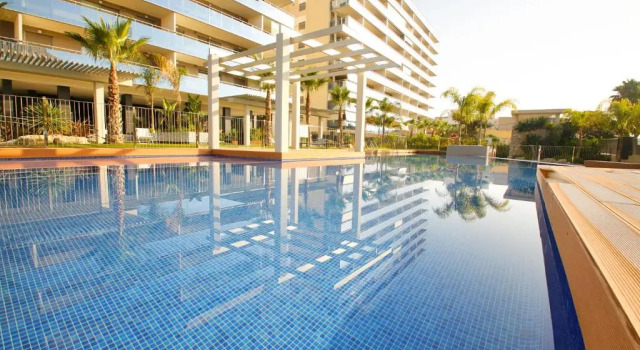 Апартаменты Lovely apartment with pool, AC and a great terrace