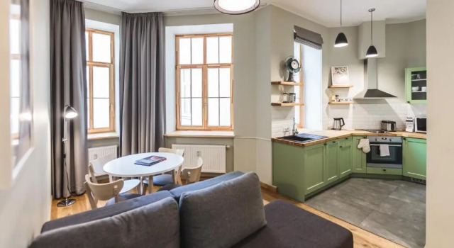 Апартаменты c 1 комнатой Отель Riga Lux Apartments - Skolas