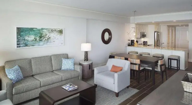 Люкс oceanfront Hilton Grand Vacations Club Ocean Oak Resort Hilton Head