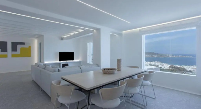 Super Luxury Mykonos Villa - Villa Saorsa - 5 Bedroom - Infinity Pool - Panoramic Sea Sunset Views