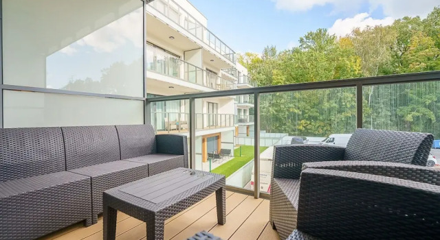 Четырёхместный номер Standard с балконом и рядом с пляжем Ustronie Apartments 20m do plaży
