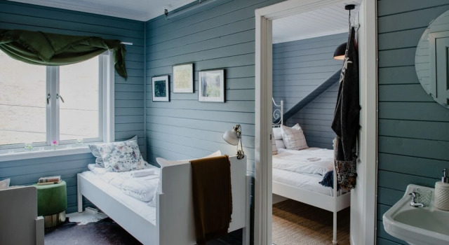 Семейный номер Standard с видом на горы Fjærland Fjordstove Hotell - Huseby Hotelldrift AS