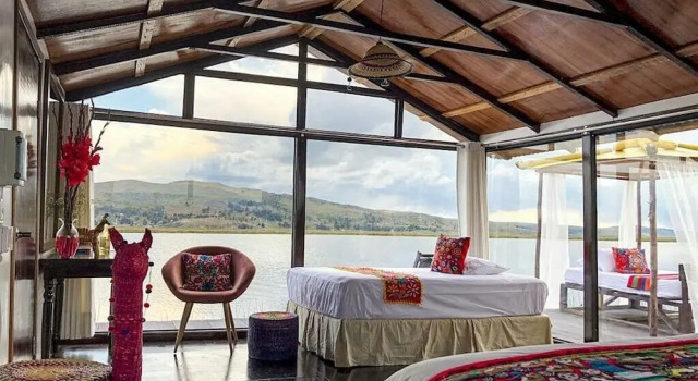 Deluxe Dvoulůžkový s manželskou postelí Apartmá Amalia Titicaca Lodge