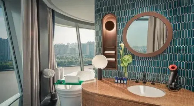 Двухместный люкс с видом на реку Hotel Indigo Ningbo Riverside by IHG