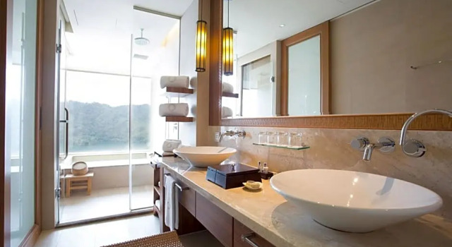 Семейный номер Deluxe с красивым видом из окна Grand Hilai Sun Moon Lake
