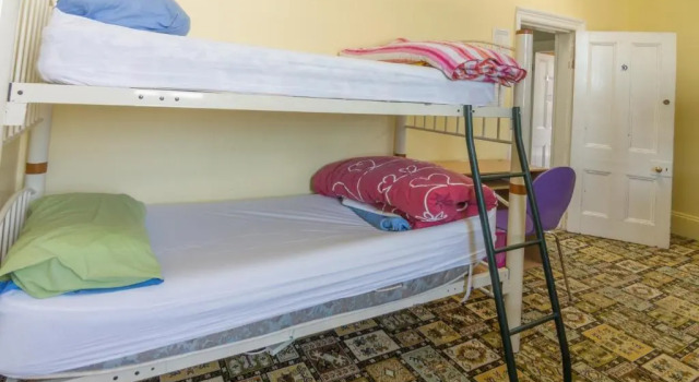 Кровать в общем номере Empire Hotel Backpackers