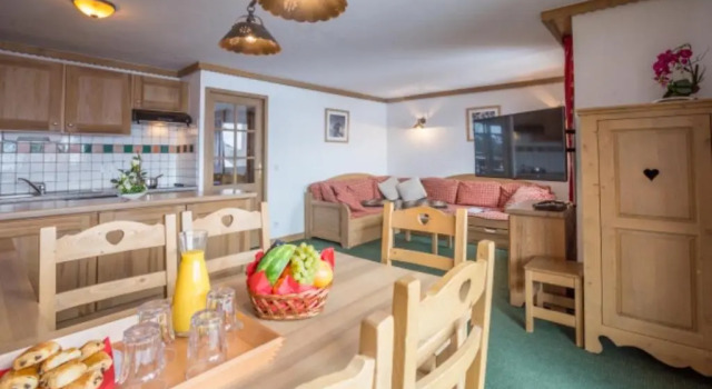 Кровать в общем номере с 6 комнатами Résidence Le Sun Valley