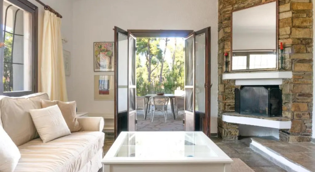 Villa Aurora in Sani with garden and pool