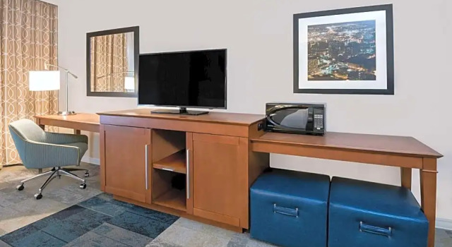 Двухместная студия Hearing Accessible Mobility Accessible Roll-In Shower Hampton Inn & Suites San Antonio Brooks City Base