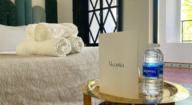 Camera doppia Deluxe con vista sul cortile Riad Akasia
