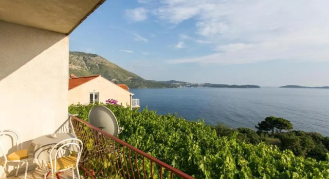 Апартаменты с 2 комнатами с балконом и с видом на море Guest House Fontana