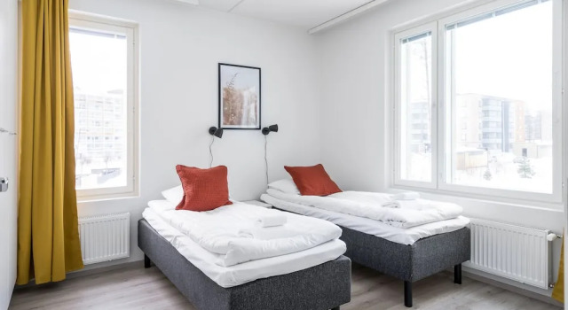 Апартаменты Standard с 2 комнатами с балконом Hiisi Homes Vantaa Keimolanmäki