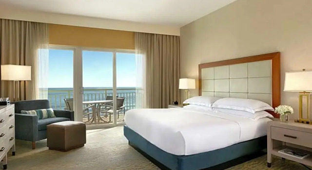 Двухместный люкс c 1 комнатой oceanfront Hilton Suites Ocean City Oceanfront