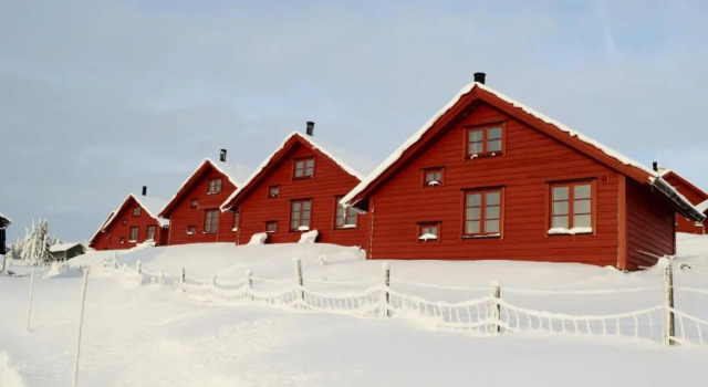 Коттедж с красивым видом из окна Lillehammer Fjellstue og Hytteutleie